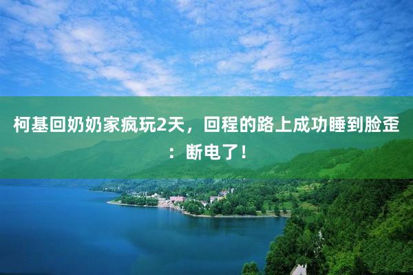 柯基回奶奶家疯玩2天，回程的路上成功睡到脸歪：断电了！