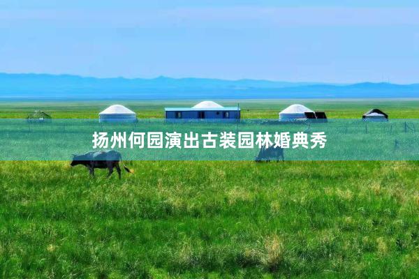 扬州何园演出古装园林婚典秀